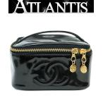 [ широкий хвост магазин ] Chanel CHANEL здесь Mark косметичка чёрный pa палатка G металлические принадлежности 4 номер шт. [18146]