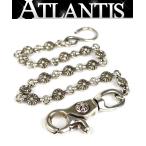 CHROME HEARTS Shinjuku магазин Chrome Hearts Old #1 Cross мяч Short цепочка для бумажника 1 зажим мужской серебряный SV925 31748