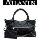 バレンシアガ BALENCIAGA ザ・ファースト 2WAYバッグ レザー ダークグリーン 【65610】