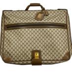 [ ликвидация запасов большой распродажа ] редкость! Gucci GUCCI Old Gucci ga- men to кейс костюм покрытие GG рисунок PVC× кожа бежевый [68785]