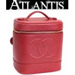  Chanel CHANEL здесь Mark косметичка кожа красный 4 номер шт. [74112]