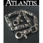 CHROME HEARTS Гиндза магазин Chrome Hearts ролик 6 ссылка цепочка для бумажника 2 зажим мужской серебряный SV925 99542