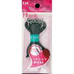 貝印 HAIR GOODS（ヘアグッズ） ヘアゴム 太 黒 約1m 抗菌 (4901601281156)