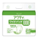 日本製紙クレシア アクティ 紙おむつ ワイドパッド １０００　３０枚入×4個セット (4901750844189)