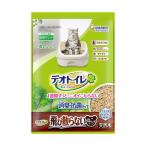 ショッピングデオトイレ 【送料無料・まとめ買い×4個セット】ユニ・チャーム ペット デオトイレ 消臭・抗菌チップ 天然木 飛び散らない ねこ型チップ 4L