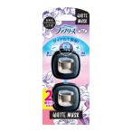 【送料無料・まとめ買い×24個セット】P&G ファブリーズ イージークリップ ホワイトムスク 2.5mL 2個セット 車用 消臭芳香剤
