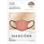【送料無料】サン・スマイル MASCODE マスコード 3Dマスク M ダスティピンク ブラック紐 7枚入 マスク 1個