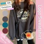  тренировочный футболка тянуть over tops Logo длинный рукав осень-зима женский Корея мода простой стандартный обратная сторона ворсистый свободно Street стандартный 