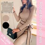  вязаный One-piece V шея One-piece лента One-piece ребра One-piece Корея мода красивый . One-piece длинный One-piece осень-зима One-piece 