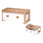 キッズテーブル 子供用家具 木製 KDT-2402 キッズBOXテーブル お絵かきデスク ナチュラル 机 キッズ家具 子供部屋