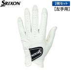 「31・1日限定!最大5,000円引きクーポン!」「2枚セット/左手用」ダンロップ スリクソン プロシリーズ GGG-S028 全天候型 ゴルフグローブ ホワイト