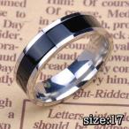 Yahoo! Yahoo!ショッピング(ヤフー ショッピング)17号 チタン鋼 リング ブラックライン 決して色あせない！ メンズ チタン鋼リング Refresh インスタ BLHW133580-17