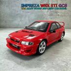 SUBARU インプレッサ STI WRX GC8 1/24 ミニカー 全4色 ライト点灯 合金モデル 模型 ジオラマ 22B イニシャルD 藤原文太