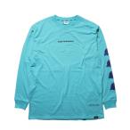 LEFLAH gradation logo ロンT ロングスリーブ ターコイズ 長袖 青 longsleeve tee Turquoise レフラー サイズXXL