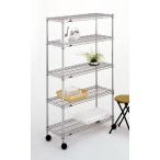 NLF9015-5 ルミナスレギュラー スチールラック 5段 幅91.5cm × 奥行35.5cm × 高さ156.5cm ポール径25mm メーカー直送代引不可