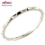 メンズ リング ピンキーリング 地金リング ホワイトゴールドk10 10金 極細 華奢 ストレート 男性用 送料無料 人気 セール SALE