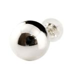 ピアス メンズ 片耳ピアス 丸玉ピアス 8mm ホワイトゴールドk14 スタッドピアス ファーストピアス 地金 14金 シンプル あすつく 送料無料 セール SALE