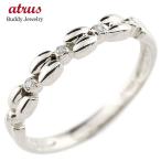 ピンキーリングシルバーリングダイヤ...