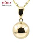 18金ネックレス トップ メンズ ゴールド 18k シンプル イエローゴールドk18 丸玉 ペンダント チェーン 男性 人気 トレジャーハンター 送料無料 セール 爆買