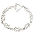 シルバー ブレスレット メンズ インフィニティ トグルクラスプ sv925 地金 男性 無限 マンテル 人気 送料無料 セール 爆買