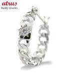 プラチナ フープピアス ダイヤモンド ピアス 片耳 喜平 キヘイ pt900 シンプル おしゃれ 人気 男女兼用 あすつく 送料無料 セール SALE