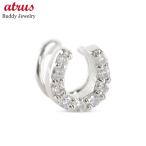  платина серьги мужской подкова бриллиант одна сторона уголок pt900 присоединение .. нет простой оборудован catch. нет серьги catch na автомобиль - шланг колодка . металлический ....SALE