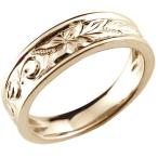 k18 メンズ リング ハワイアンリング ピンクゴールドk18 K18PG オリジナルリング 18金 ストレート 男性 送料無料 人気 セール SALE