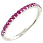 Yahoo! Yahoo!ショッピング(ヤフー ショッピング)ピンキーリング エタニティ ルビー プラチナ リング ハーフエタニティリング 指輪 7月誕生石 ストレート 送料無料 セール SALE