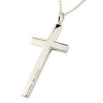 メンズ ネックレス トップ メンズクロス 男性用 シルバー ペンダント 十字架 シンプル 地金 人気 ミル打ち sv925 レディース 送料無料 セール SALE
