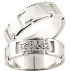 ペアリング ペア クロス シルバーリング キュービックジルコニア 結婚指輪 マリッジリング 十字架 カップル プレゼント 女性 送料無料 セール SALE