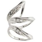 ハワイアンジュエリー ペアリング ペア シルバー ダイヤモンド 結婚指輪 マリッジリング トラスリング カップル 3本セット 男性用 送料無料 セール SALE
