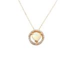 ネックレス ダイヤモンド ゴールド トップ オパール ピンクゴールドk10 10金 10月誕生石 チ ...