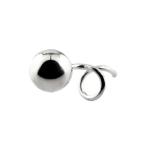 ピアス レディース 片耳ピアス キャッチのいらないピアス 丸玉ピアス 5mm ホワイトゴールドk10 シンプル キャッチナッシャー 10金 セール SALE