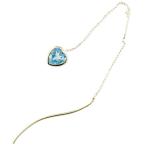 Yahoo! Yahoo!ショッピング(ヤフー ショッピング)ピアス 落ちないピアス 片耳ピアス アメリカンピアス ピアス ハート ブルートパーズ イエローゴールドk18 18k ストッピ 揺れるピアス