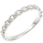 Yahoo! Yahoo!ショッピング(ヤフー ショッピング)ピンキーリング リング ゴールド 婚約指輪 ダイヤ ホワイトゴールドk10 ダイヤモンド エンゲージリング 指輪 ミル打ち 10金 送料無料 セール SALE