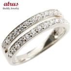 婚約指輪 リング エンゲージリング 2連 指輪 ピンキーリング シルバー925 キュービックジルコニア sv925 レディース