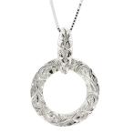 ハワイアンジュエリー メンズ ネックレス トップ シルバー925 リング sv925 輪っか リングネックレス トップ キーリングネックレス トップ 男性 セール SALE