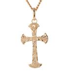 喜平 トップ 18金 ハワイアンジュエリー ネックレス メンズ クロス ペンダント ゴールド 18K ピンクゴールドk18 シンプル 十字架