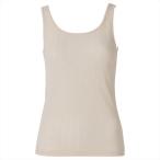 ショッピングタンクトップ レディース タンクトップ 肌着 下着 インナー 婦人 レディース 夏 綿混 リブ 涼しい シンプル シアースルー アツギ 47264RS