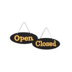 営業中サイン　UA3021-1　アクリル　表:Open 裏:Closed