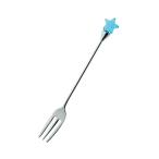 ケーキフォーク　ブルー　ファンタ