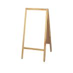 A型看板(両面)　W520×H1090mm　マーカー・チョーク用　TBD70-1 スタンド黒板　片面ホワイトボード・片面緑板