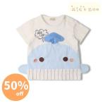 *50%OFF распродажа * Kids Zoo Kids zoo кит *same* осьминог футболка / круг высота одежда (80*90) outlet 