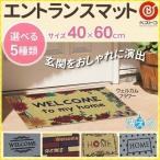 玄関マット 屋外 40×60cm 北欧 泥落とし 洗える ウェルカムマット ドアマット おしゃれ 玄関 部屋 外 ドア アンティーク エントランスマット