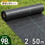 防草シート 2m×50m UV剤入り 人工芝 雑草 芝生 DIY 草 庭 雑草シート ロール 雑草防止シート 砂利 芝 シート 効果 雑草駆除 雑草