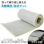 濾過マット 水槽 8層 立体マット 120×30cm 濾過フィルター 水槽フィルター スポンジフィルター ろ過 バクテリア ろ過マット