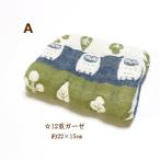 12重ガーゼハンカチフクロウ梟ふく...