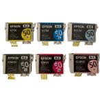 EPSON 純正インク IC6CL50 6色セット(目印_風船)※真空ビニール袋なし・外箱なし アウトレットインク