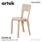 Artek アルテック CHAIR 66 チェア 66 バーチ材 座面（バーチ） 脚部（クリアラッカー仕上げ） デザイン：アルヴァ・アアルト