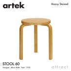 Artek Altec STOOL 60 табурет 3шт.@ ножек береза материал сиденье ( мед ) ножек часть ( stain отделка ) старт  King возможность дизайн :aruva*a Alto 